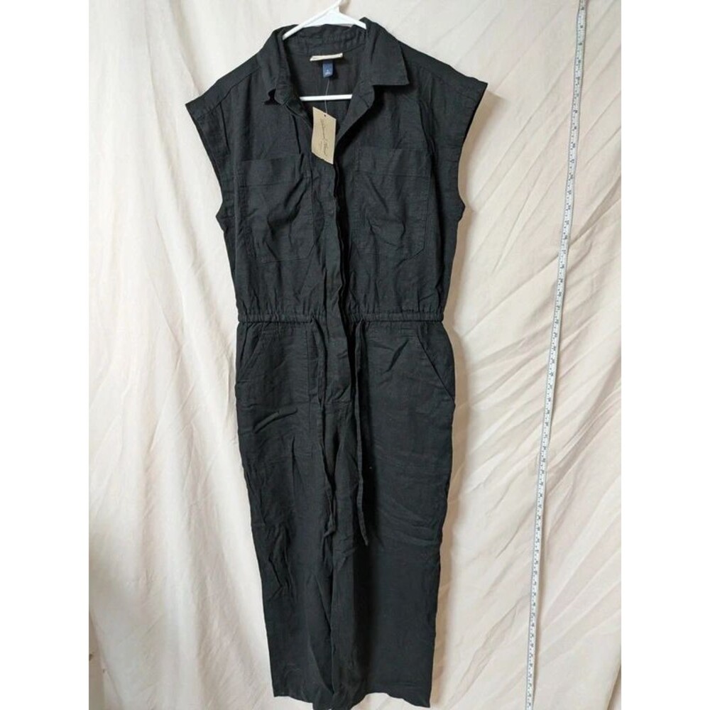 Universal Thread Black Sleeveless Utility Jumpsuit Size 8 NWT A005